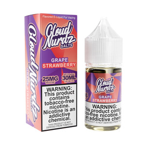 Grape Strawberry Cloud Nurdz TFN Salts 30mL with packaging Grape Strawberry Cloud Nurdz TFN Salts 30mL with packaging