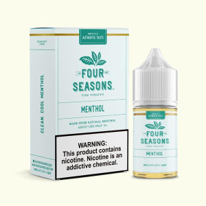 Menthol Four Seasons Salts 30mL with Packaging
