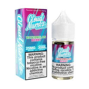 Watermelon Berry Iced Cloud Nurdz TFN Salts 30mL with packaging Watermelon Berry Iced Cloud Nurdz TFN Salts 30mL with packaging