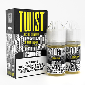Frosted Amber Twist Salts 60mL with Packaging
