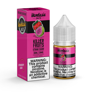 Killer Fruits Straw Guaw by Vapetasia Tobacco-Free Nicotine Salts Series E-Liquid with Packaging