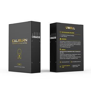 Uwell Caliburn G2 Empty Replacement Pods 2 pack Packaging