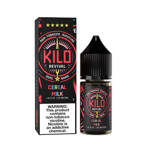 Cereal Milk by Kilo Revival Tobacco-Free Nicotine Salt E-Liquid with packaging Cereal Milk by Kilo Revival Tobacco-Free Nicotine Salt E-Liquid with packaging