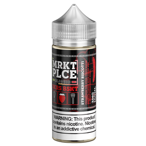 Strawberry Biscotti By MRKT PLCE Series E-Liquid Bottle