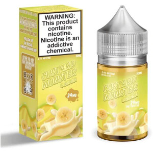 Banana Custard By Custard Monster Salts E-Liquid with Packaging
