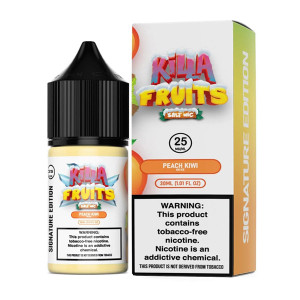 Peach Kiwi on Ice by Killa Fruits Signature TFN Salts Series 30mL with packaging Peach Kiwi on Ice by Killa Fruits Signature TFN Salts Series 30mL with packaging