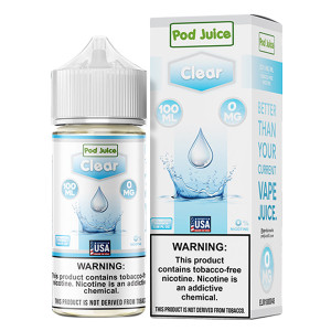 Clear by Pod Juice Series 100mL with packaging