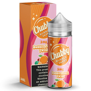 Bubble Peach Twist by Chubby Bubble Vapes Series 100mL
with Packaging