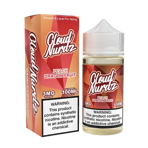 Peach Dragonfruit By Cloud Nurdz E-Liquid TF-Nic 100mL with packaging