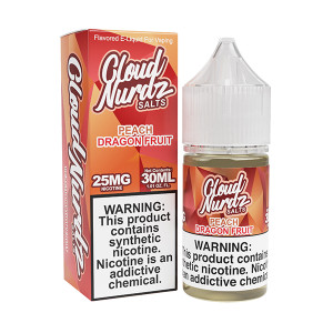 Peach Dragonfruit By Cloud Nurdz TFN Salt Series 30mL with packaging Peach Dragonfruit By Cloud Nurdz TFN Salt Series 30mL with packaging