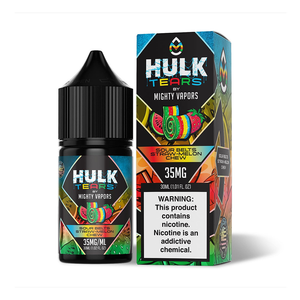Sour Belts Straw Melon Chew Mighty Vapors Salts 30mL with packaging Sour Belts Straw Melon Chew Mighty Vapors Salts 30mL with packaging