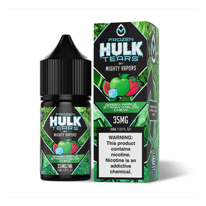 Frozen Green Apple Straw Melon Chew Mighty Vapors Salts 30mL with packaging Frozen Green Apple Straw Melon Chew Mighty Vapors Salts 30mL with packaging