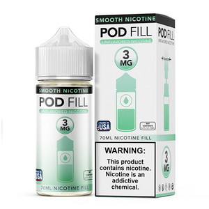 Pod Fill Unflavored Salt Nicotine Base 70mL 3mg