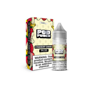 Strawberry Banana Vapetasia Pod Punch Salts 30mL with packaging Strawberry Banana Vapetasia Pod Punch Salts 30mL with packaging