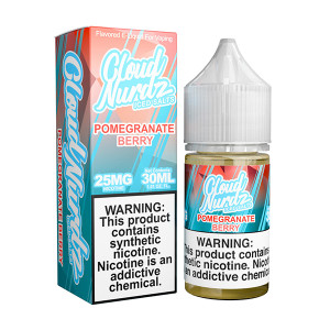 Pomegranate Berry Ice Cloud Nurdz Salts 30mL with packaging