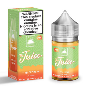 Peach Pear Juice Monster Salts 30mL with packaging Peach Pear Juice Monster Salts 30mL with packaging