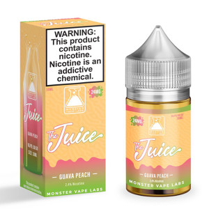 Guava Peach Juice Monster Salts 30mL with packaging Guava Peach Juice Monster Salts 30mL with packaging