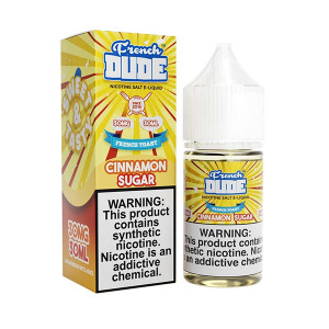 Cinnamon Sugar French Dude Salts 30mL with packaging Cinnamon Sugar French Dude Salts 30mL with packaging