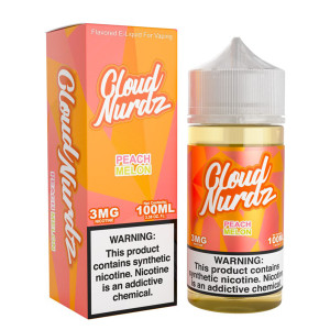 Peach Melon Cloud Nurdz 100mL with packaging Peach Melon Cloud Nurdz 100mL with packaging
