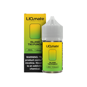 Island Tiki Punch 7Daze Liqmate Series Salts E-Liquid 30mL 20mg bottle with packaging Island Tiki Punch 7Daze Liqmate Series Salts E-Liquid 30mL 20mg bottle with packaging