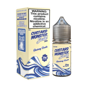 Blueberry Vanilla Monster Vape Labs Custard Swirl Series Salts E-Liquid 30mL with packaging Blueberry Vanilla Monster Vape Labs Custard Swirl Series Salts E-Liquid 30mL with packaging