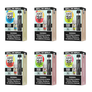 Vaporesso XROS 4 Mini Pod System + Juice Head Salts 30mL Collab Set Group Photo packaging