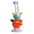 Lookah 9.5“ Cute Double Piggy Dab Rig (WPC1208) wathet blue