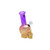 Death Row Records (Water Pipe) DRWPSK03-04 6" Skull Head Bubbler purple gold