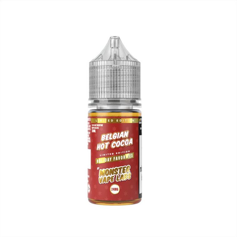 Belgian Hot Cocoa Jam Monster Holiday Series Salts 30mL bottle