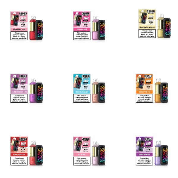 Dinner Lady Snap Pro Disposable + Power Dock group photo