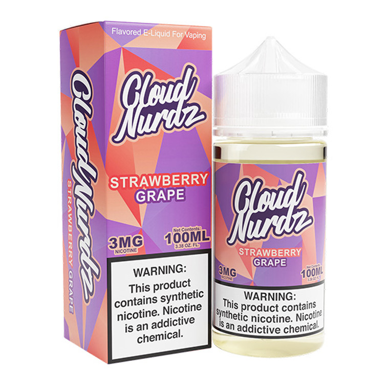 Grape Strawberry by Cloud Nurdz E-Liquid with packaging