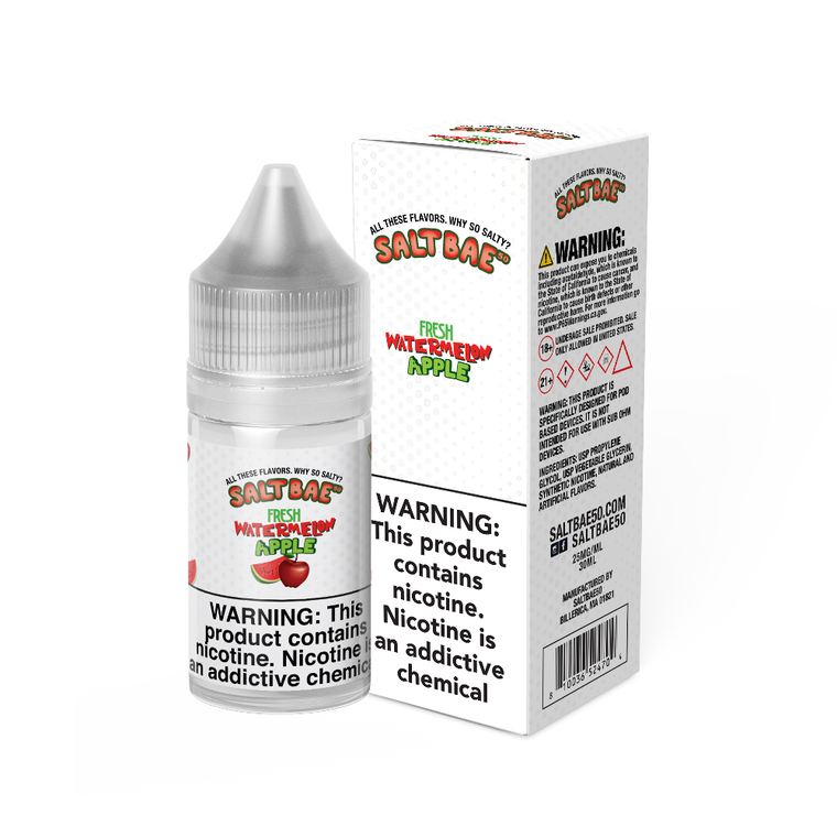Fresh Watermelon Apple Salt Bae 50 Salts 30mL with packaging
