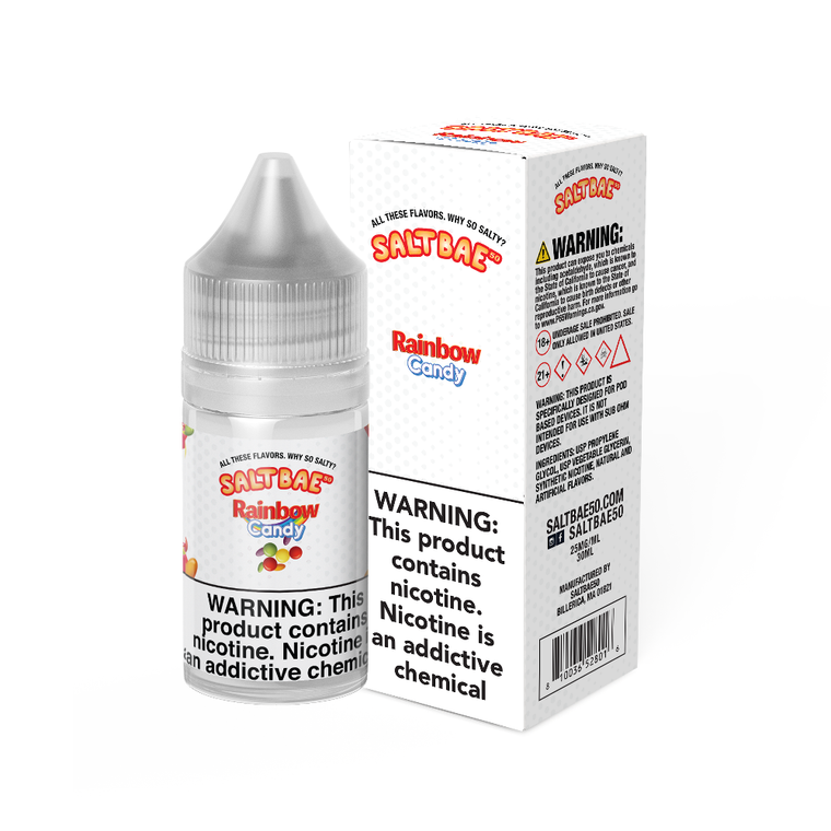 Rainbow Candy Salt Bae 50 Salts 30mL with packaging