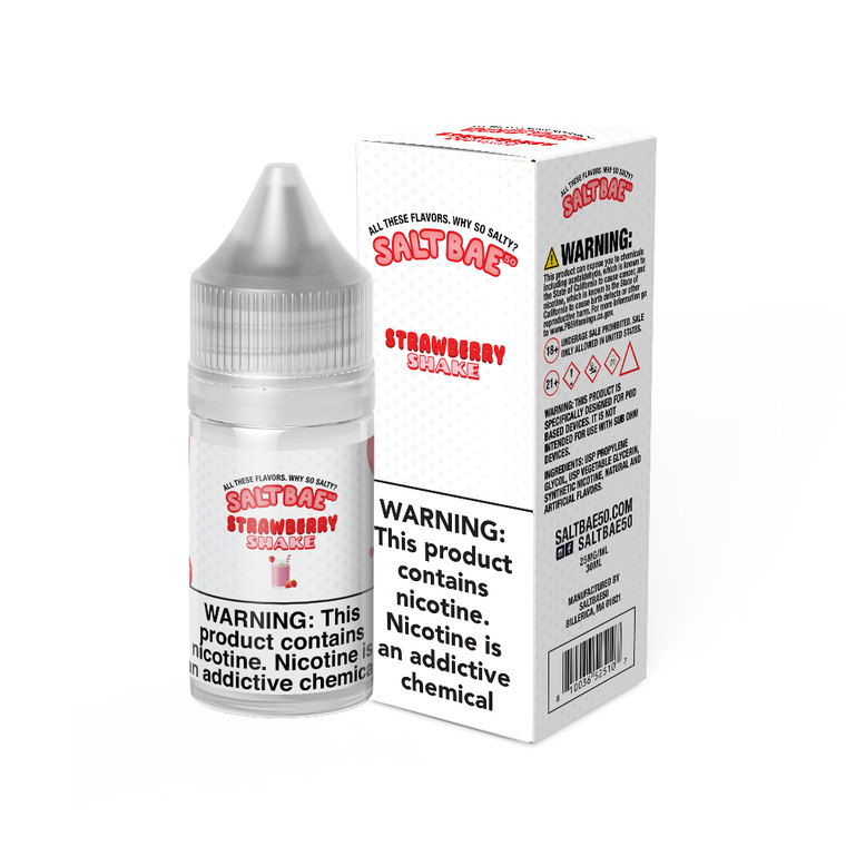 Strawberry Shake Salt Bae 50 Salts 30mL with packaging