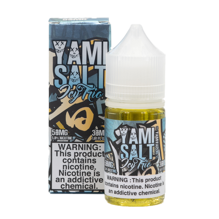 Icy Trio by Yami Salt E-Liquid with Packaging