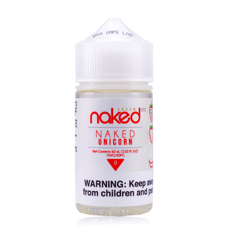 Strawberry by Naked 100 Cream (Formerly Naked Unicorn) E-Liquid bottle