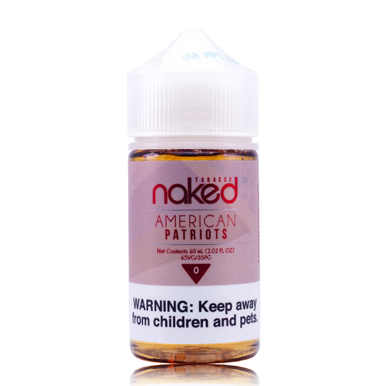 American Patriots by Naked 100 Tobacco E-Liquid bottle