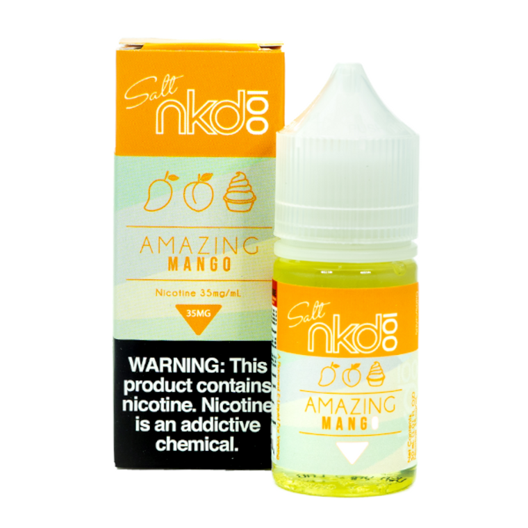 Mango by NKD 100 Salt (Formerly Amazing Mango) E-Liquid with packaging