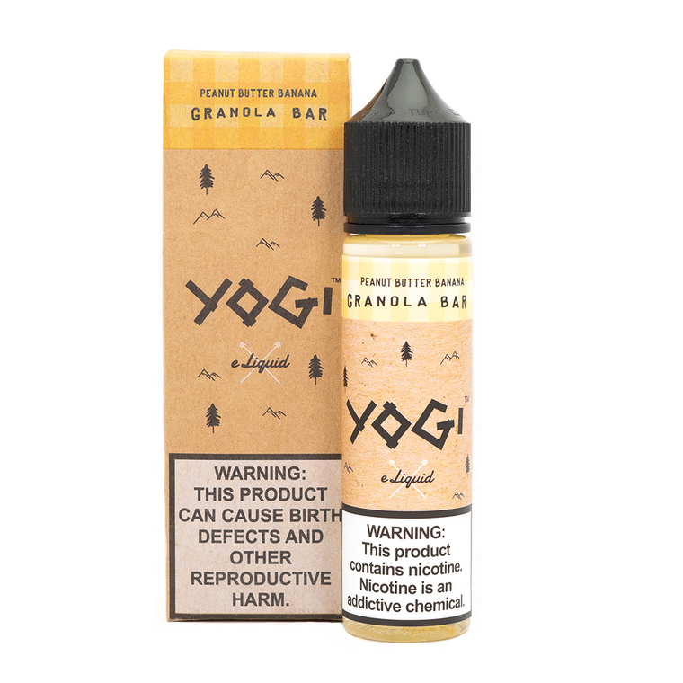 Peanut Butter Banana by Yogi E-Liquid with packaging