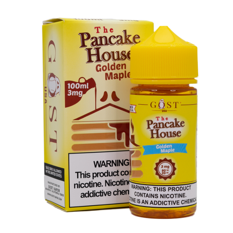 Golden Maple by Pancake House E-Liquid with Packaging