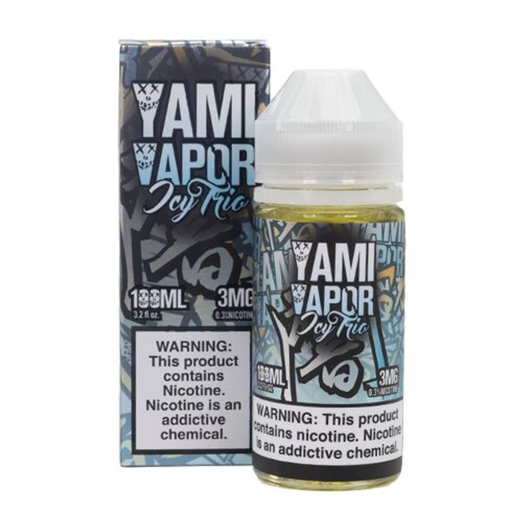 Icy Trio by Yami Vapor E-Liquid with Packaging