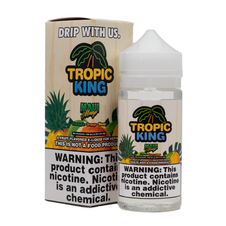 Maui Mango by Tropic King E-Liquid with Packaging