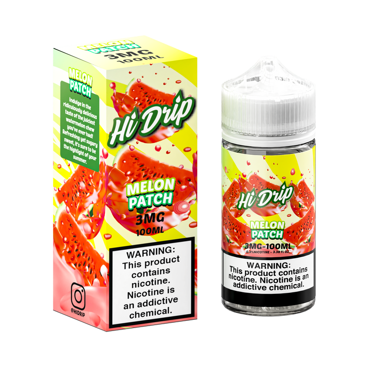 Melon Patch (Water-Melons) By Hi-Drip E-Liquid with Packaging