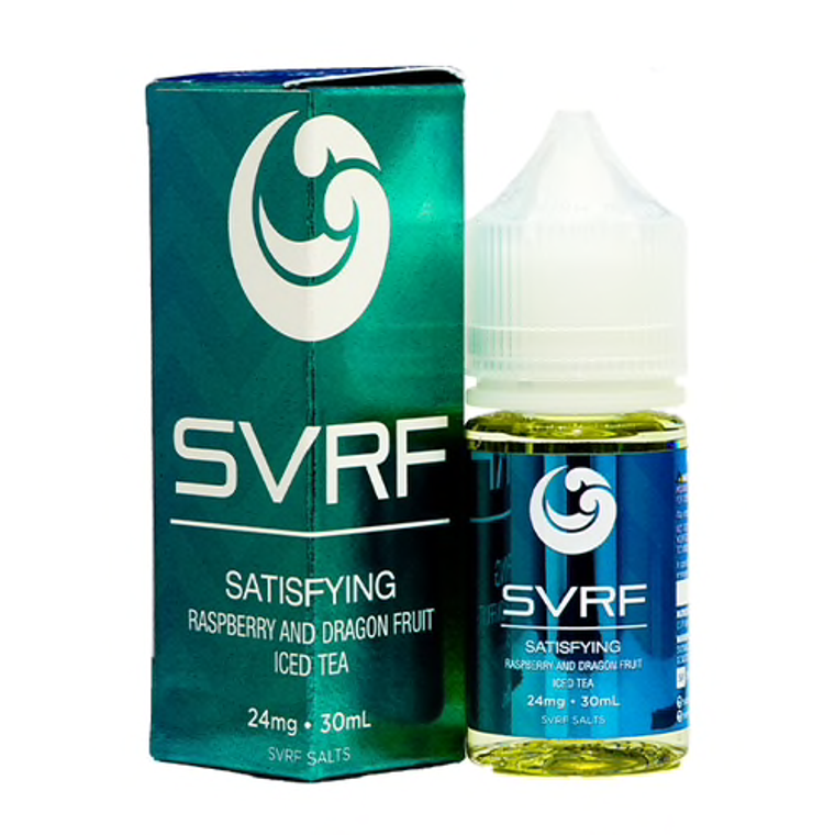 Satisfying By SVRF Salts E-Liquid with Packaging