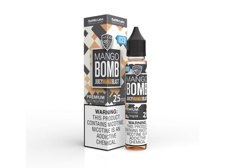 Mango Bomb Ice By VGOD Salt Nic with Packaging