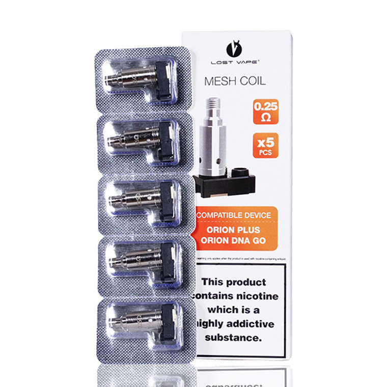 Lost Vape Orion Plus 0.25 ohm Coils (5-Pack) with Packaging