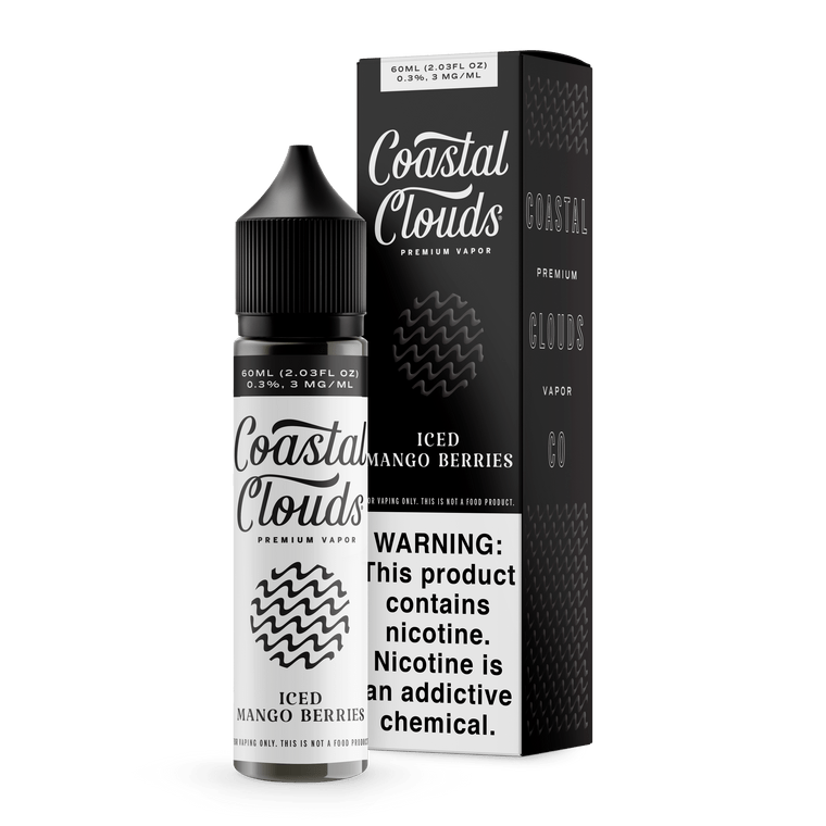 Mango Berries Ice By Coastal Clouds E-Liquid with packaging