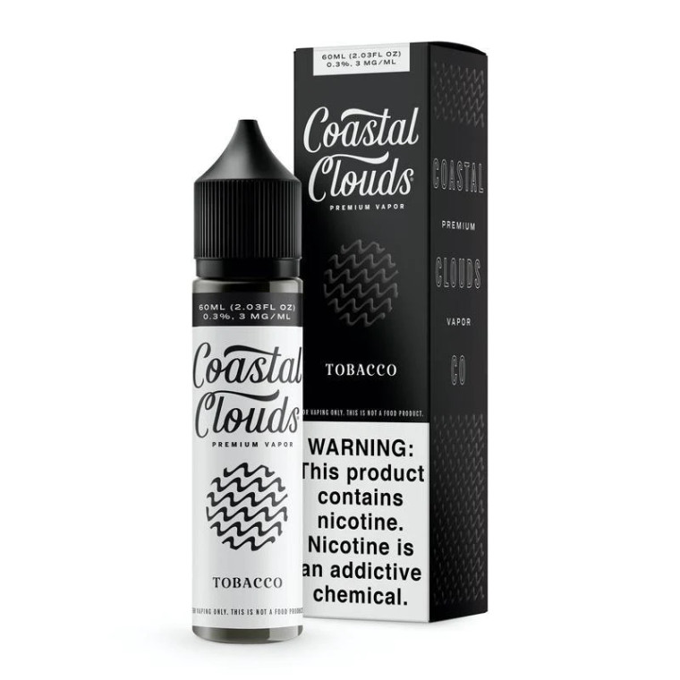 Tobacco (Cuban) By Coastal Clouds E-Liquid with Packaging