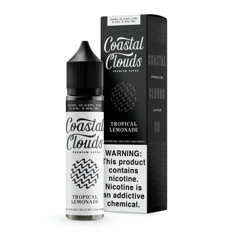 Tropical Lemonade (Papaya Punch) By Coastal Clouds E-Liquid with Packaging
