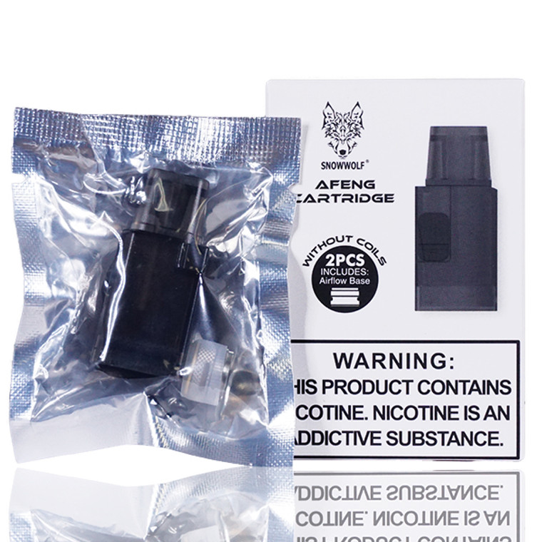 SnowWolf AFENG Replacement Pods 2-Pack with Packaging